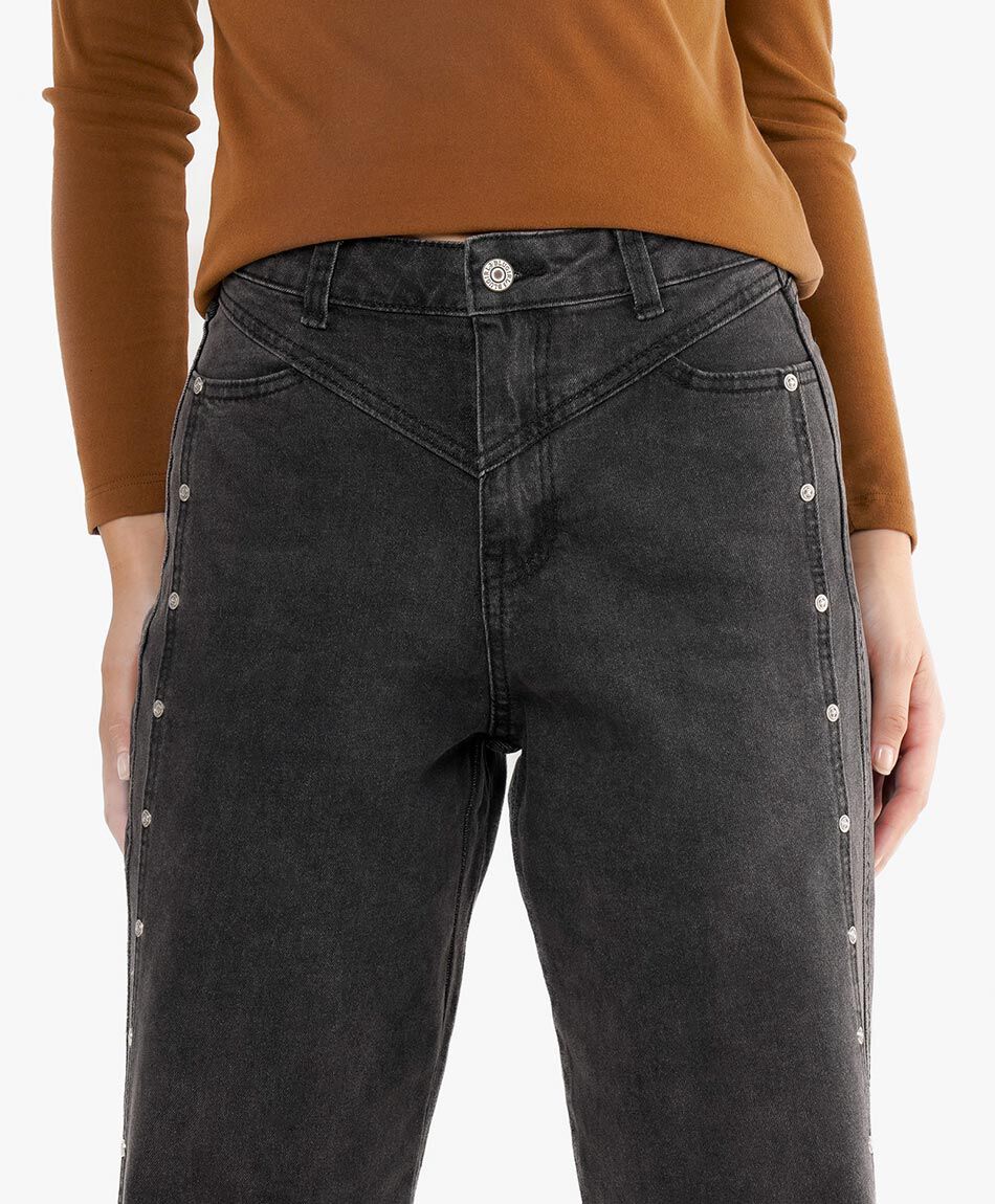 Jeans mujer flare dark