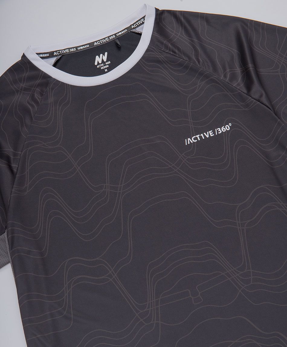 Polera deportiva hombre ondas active
