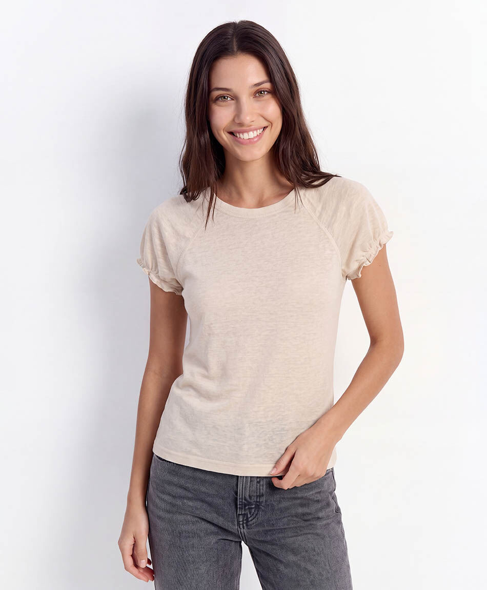 Polera mujer manga el&aacute;stica