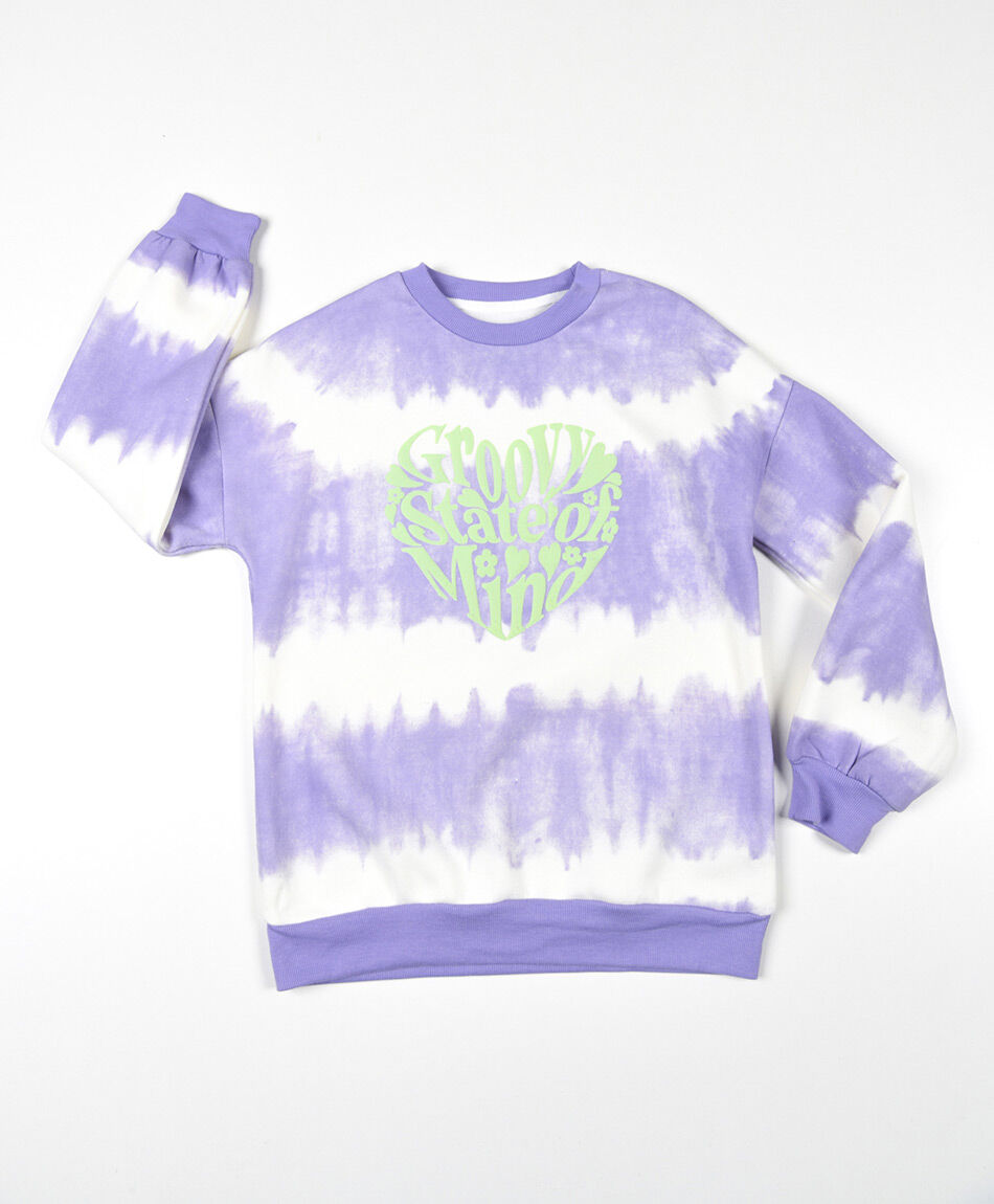 Polerón niña tie dye