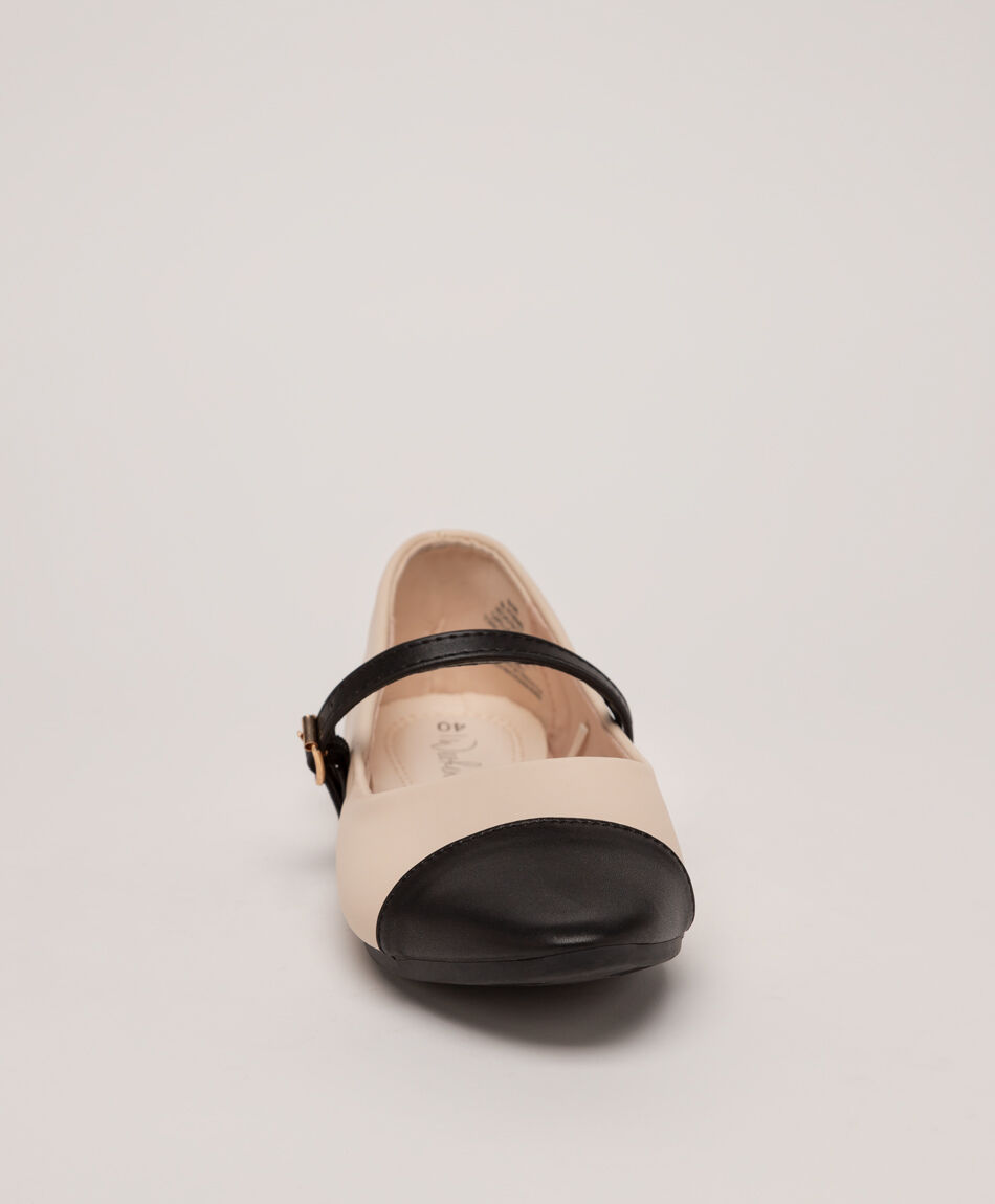 Ballerina mujer bicolor mary jane