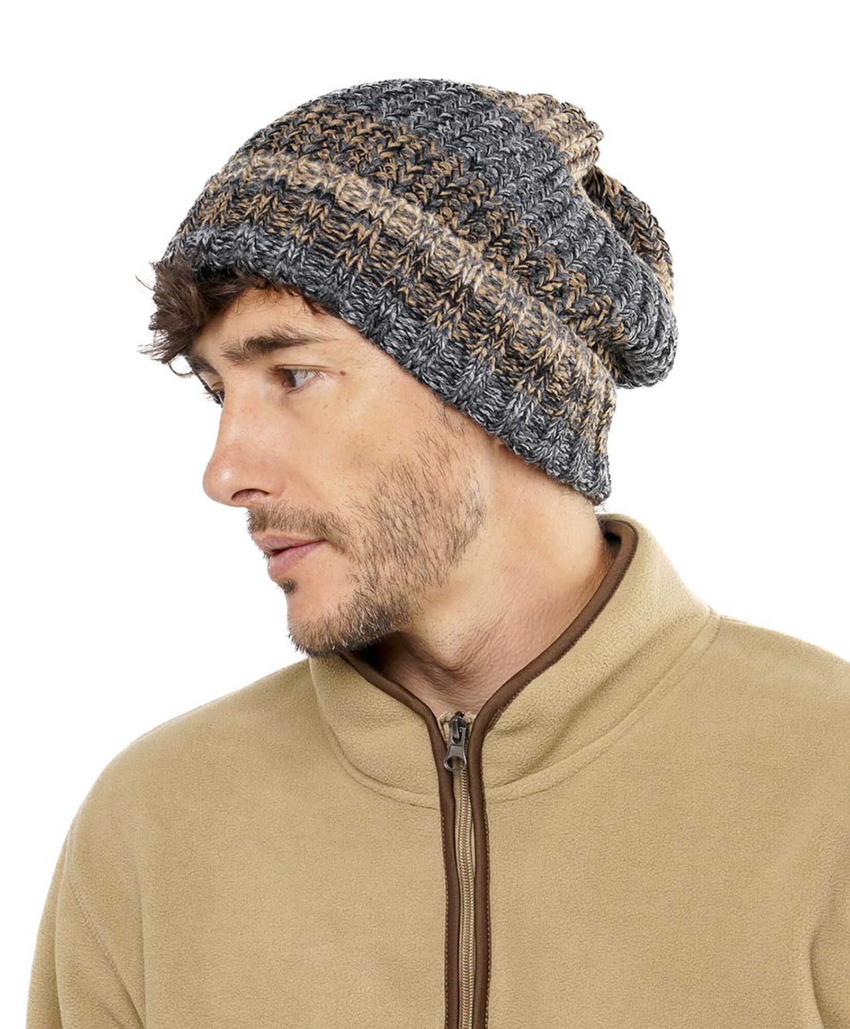 Gorro hombre tejido jaspeado Gorro hombre tejido jaspeado