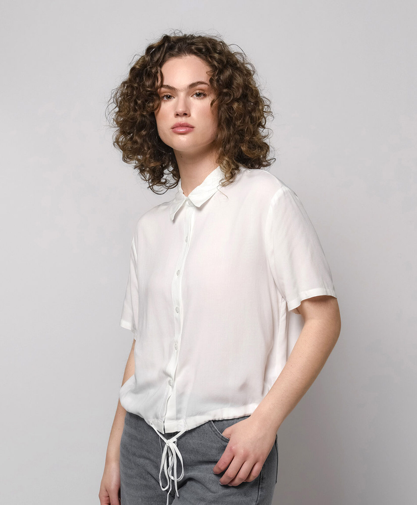 Blusa mujer lazo pretina Blusa mujer lazo pretina