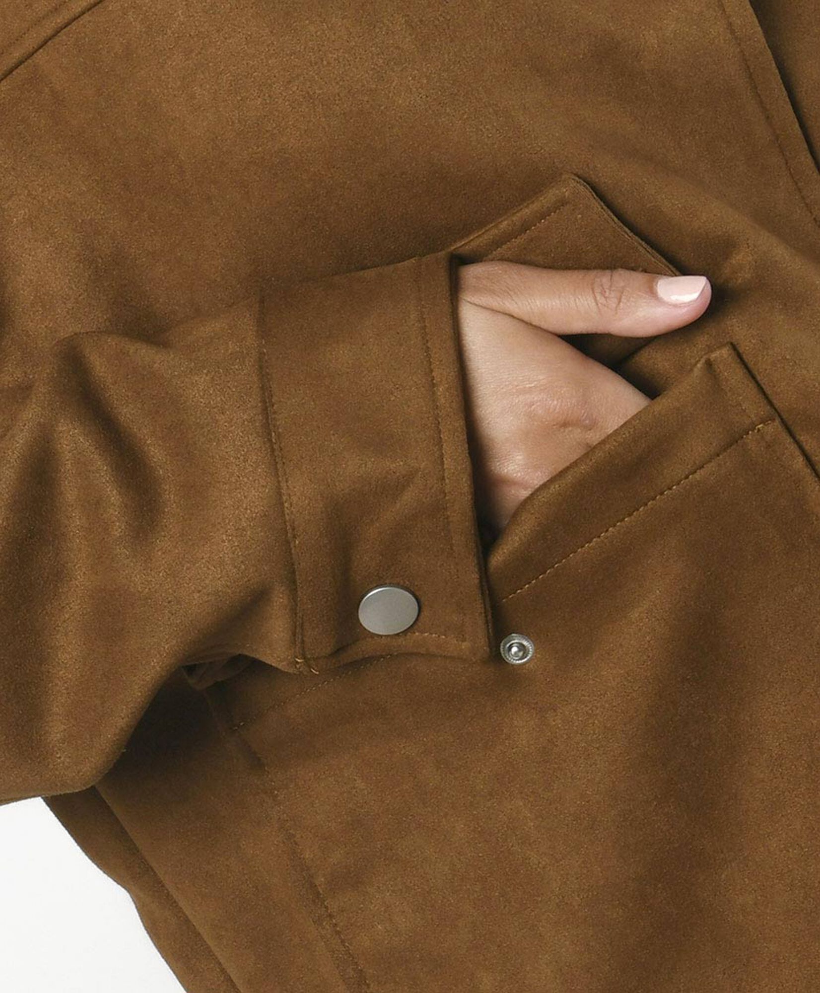 Chaqueta mujer suede bolsillos Chaqueta mujer suede bolsillos