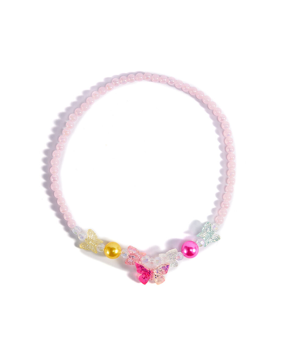 Set collar + pulsera infantil mariposa