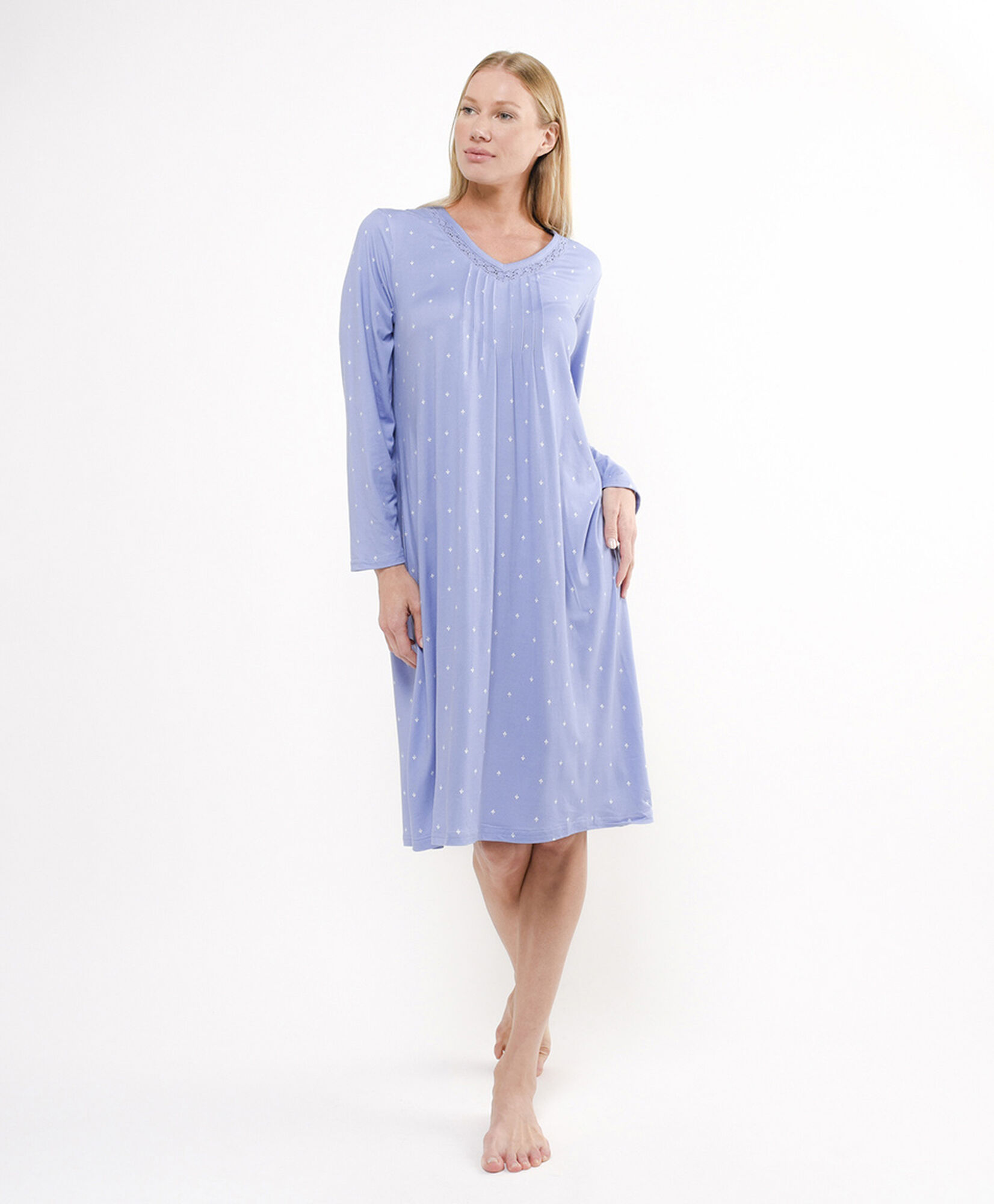 Camisa de dormir mujer encaje y flores Camisa de dormir mujer encaje y flores