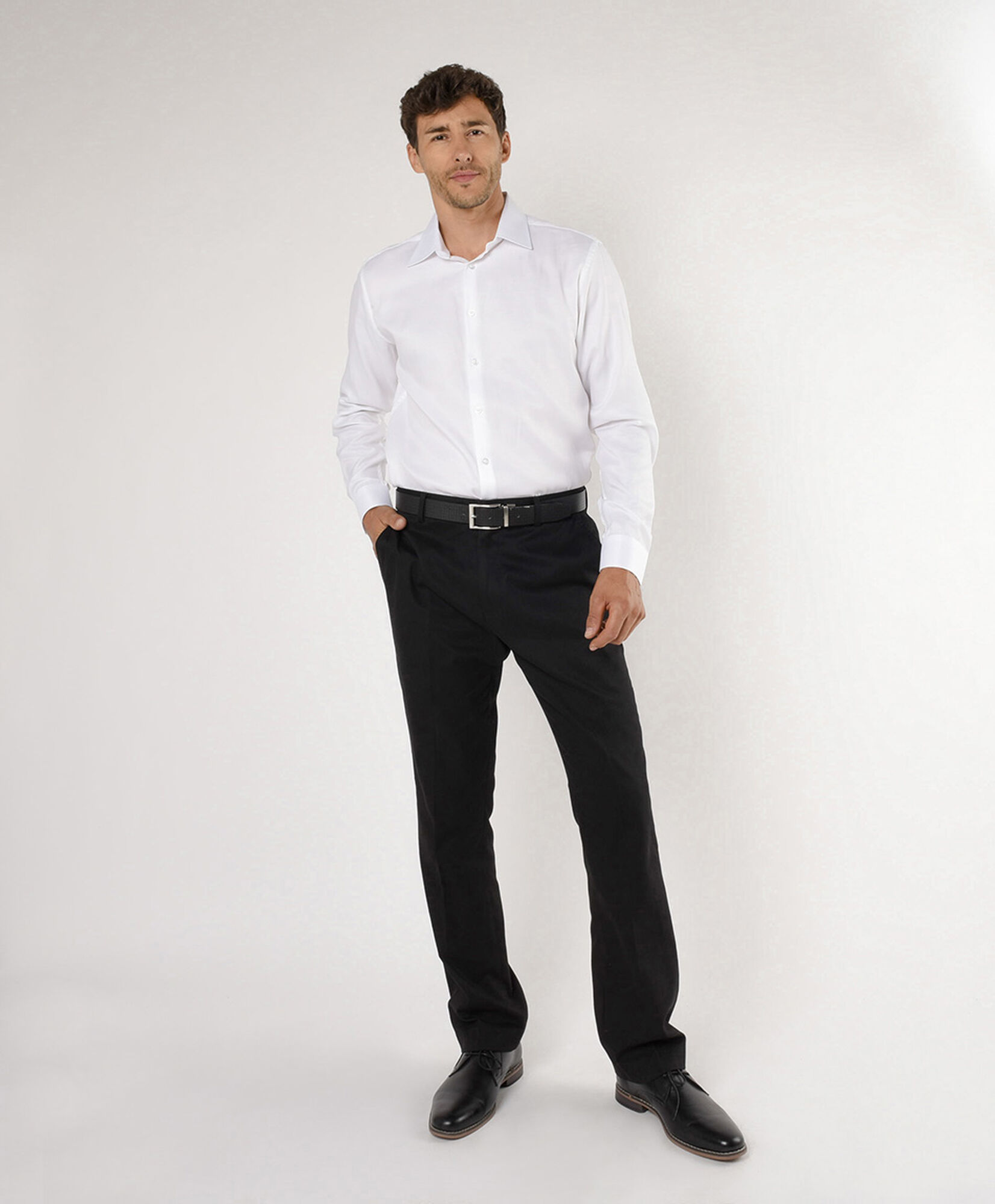 Camisa hombre lisa blanca Camisa hombre lisa blanca