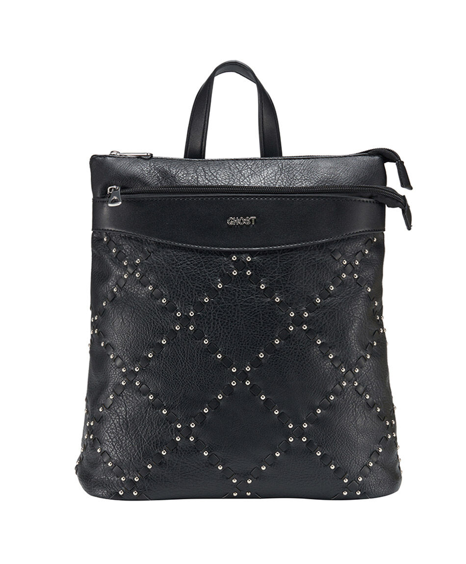 Mochila mujer tachas cruzadas