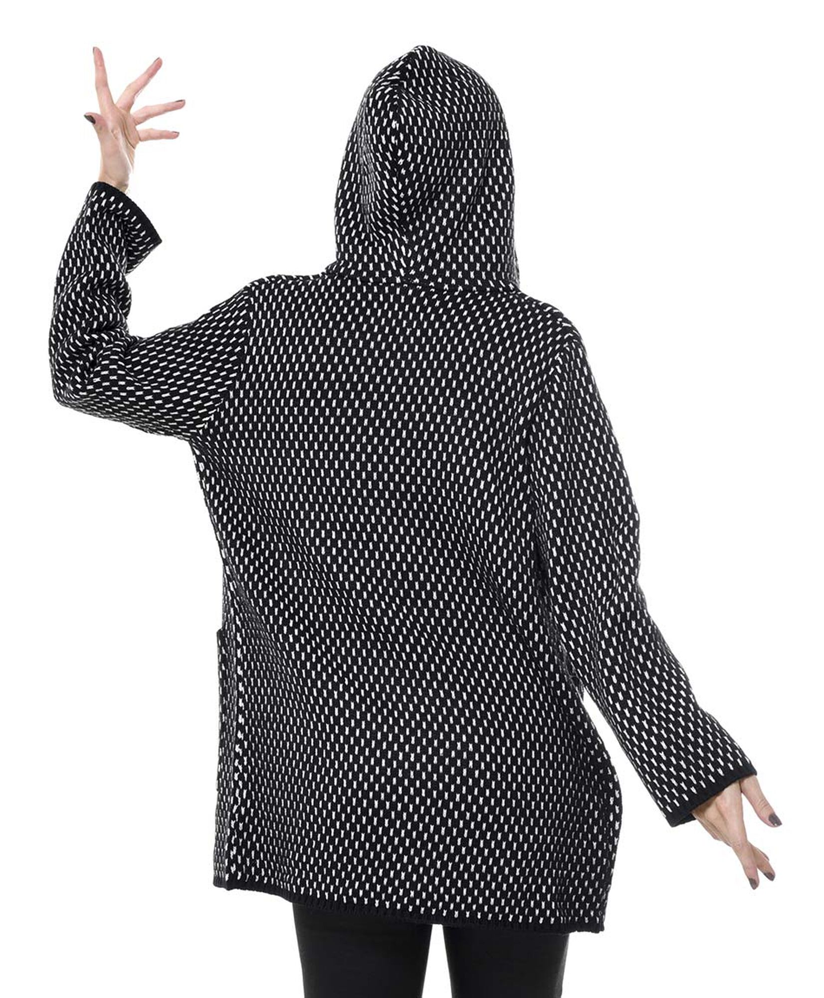 Cardigan jackard con chiporro Cardigan jackard con chiporro