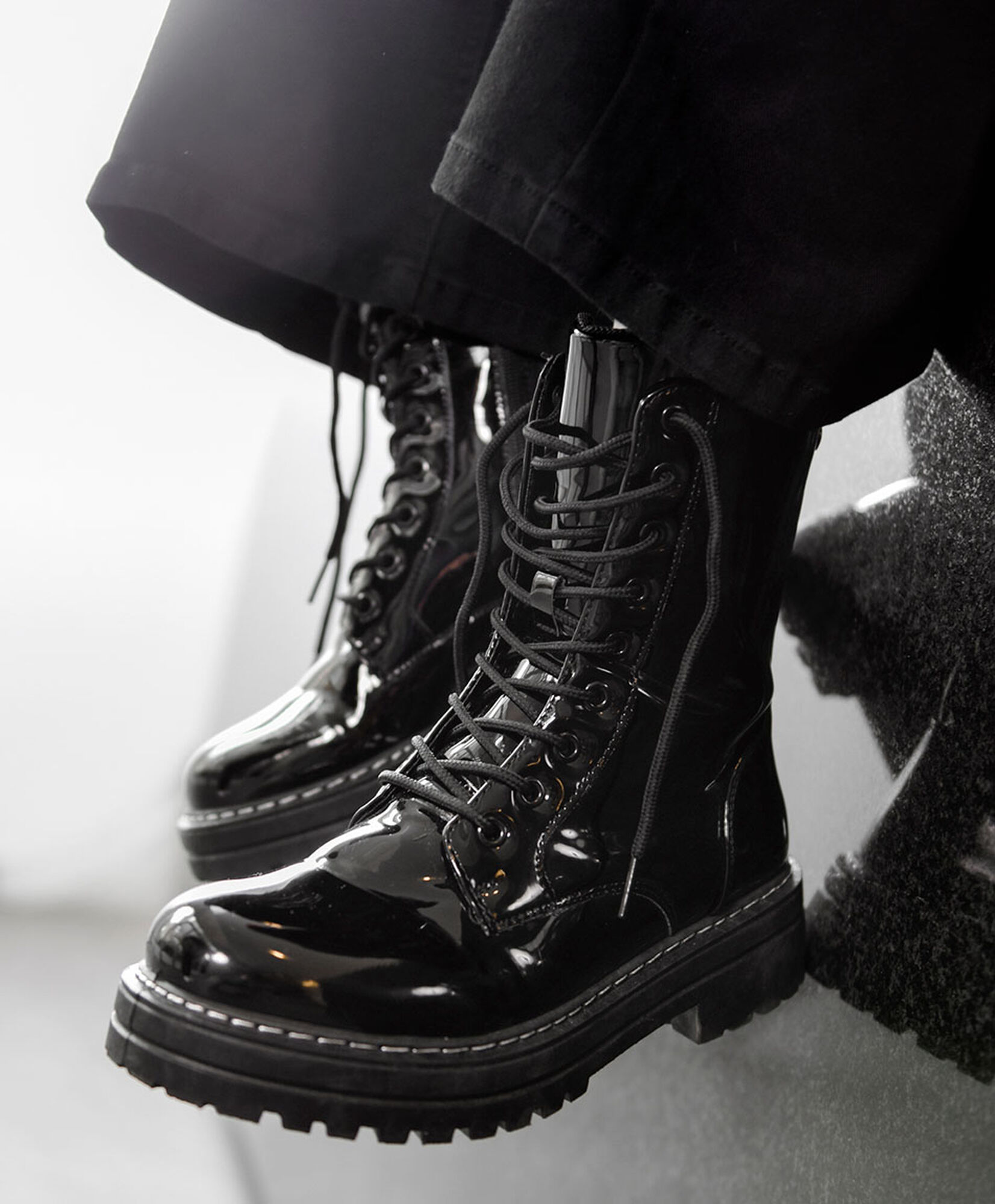 Bototo mujer cordones brillante Bototo mujer cordones brillante