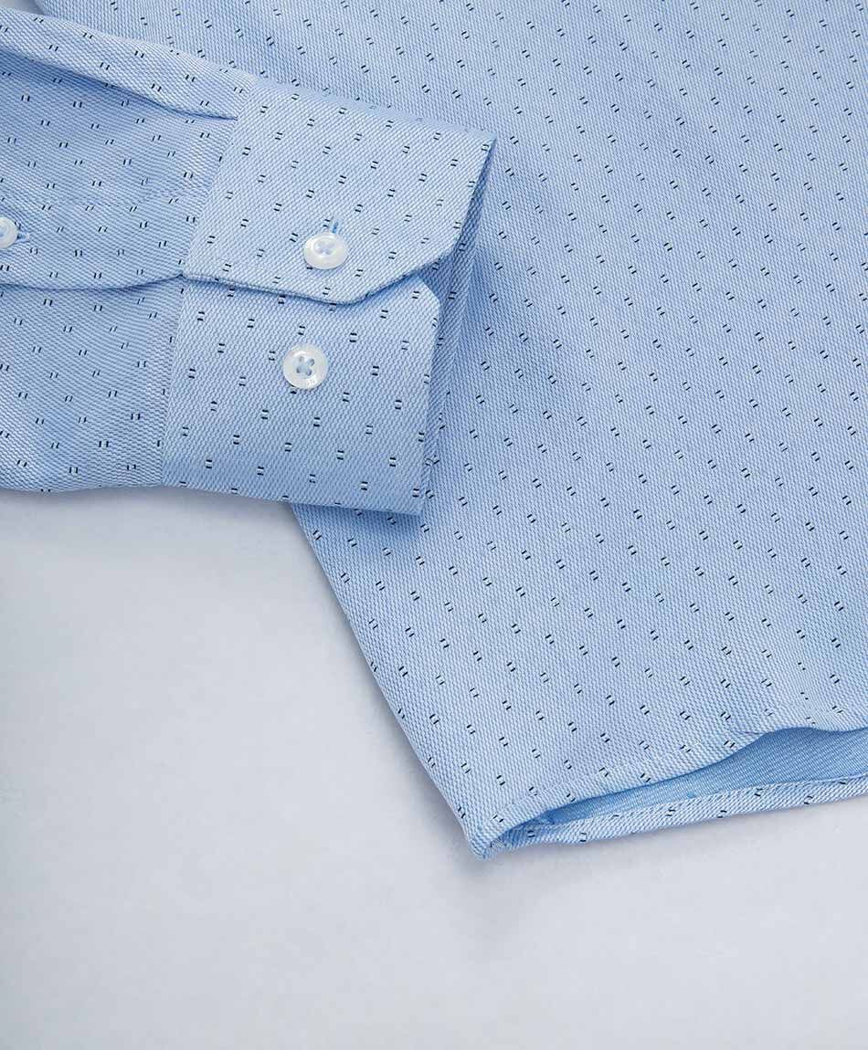 Camisa hombre print celeste