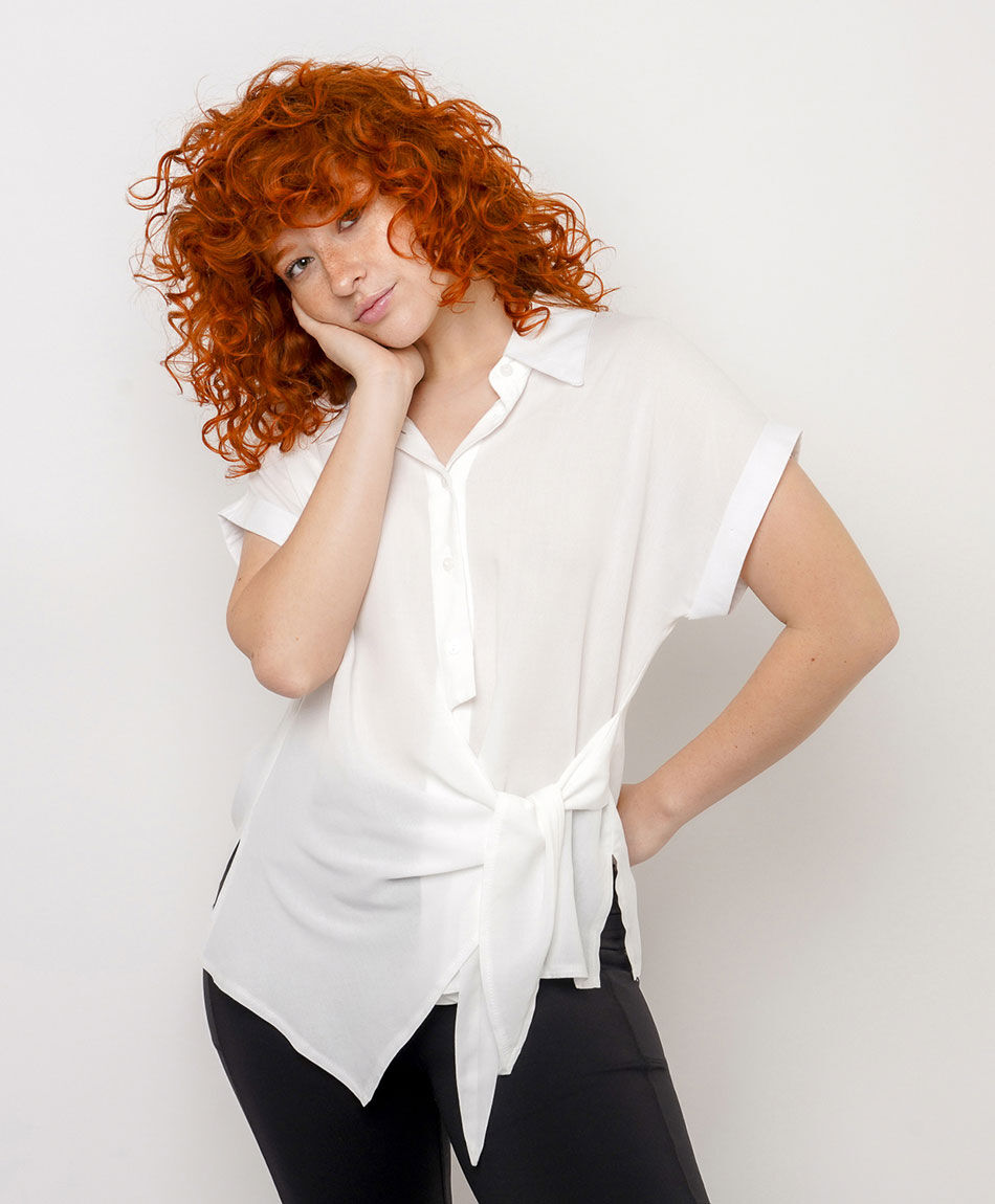 Blusa mujer modelo mo&ntilde;o white