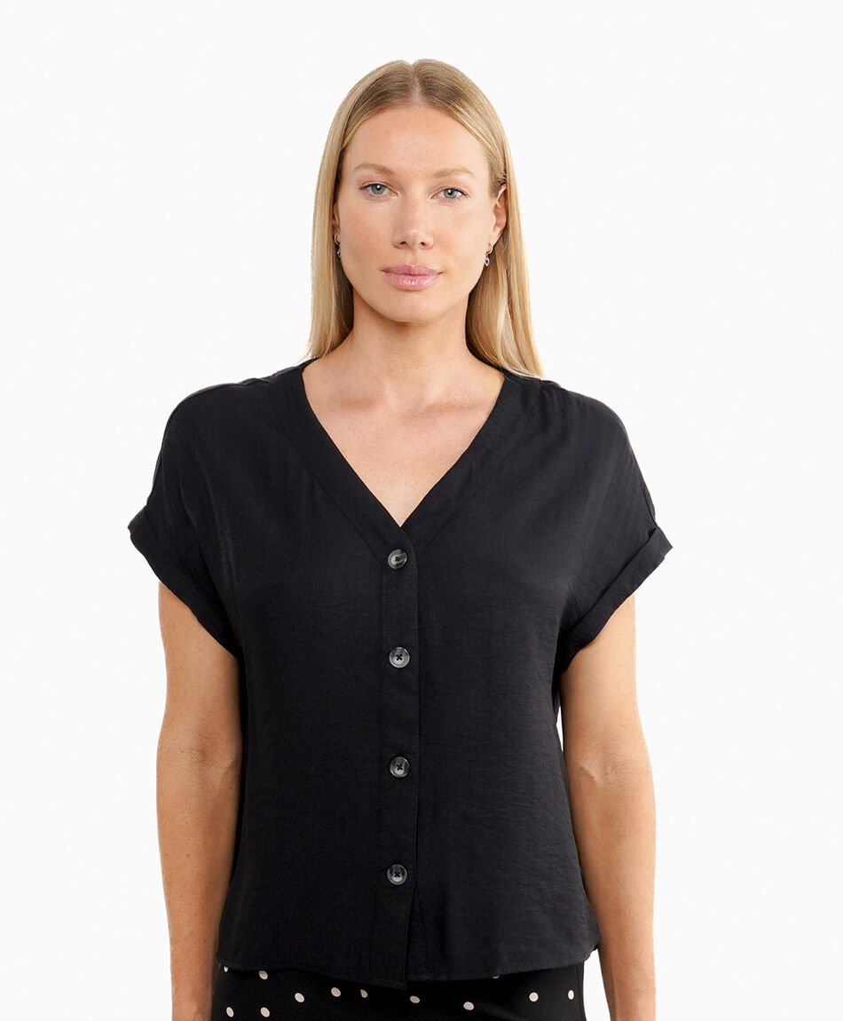 Blusa mujer cuello v