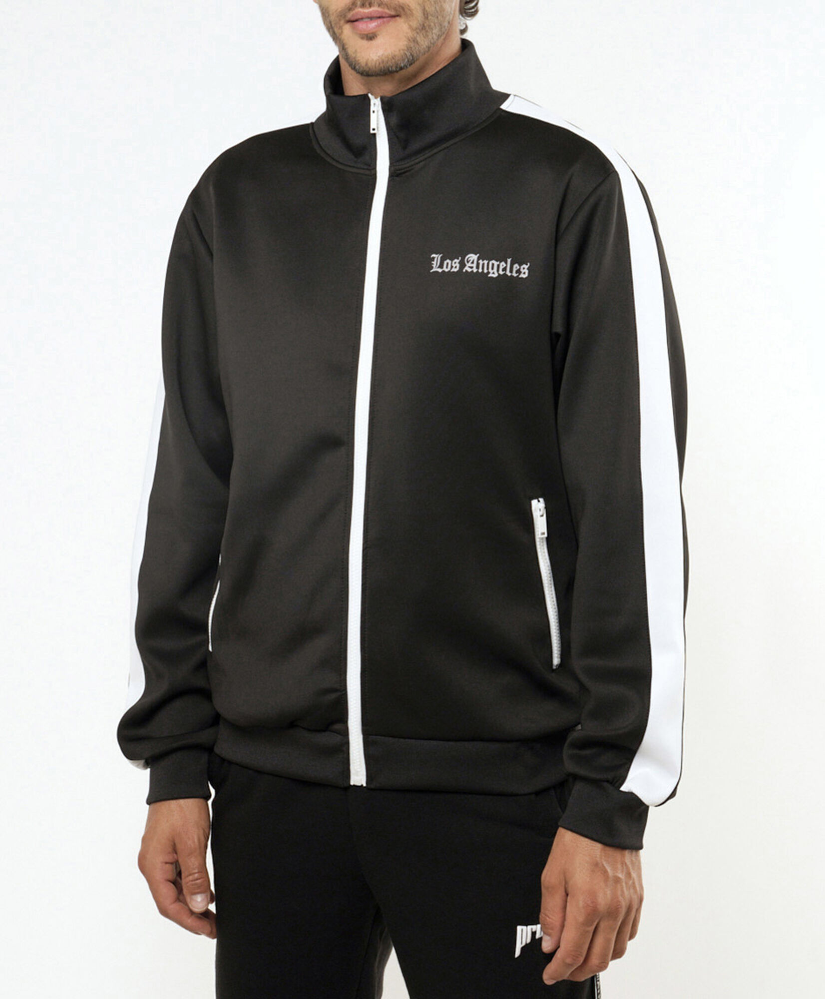 Polerón deportivo hombre línea lateral Polerón deportivo hombre línea lateral