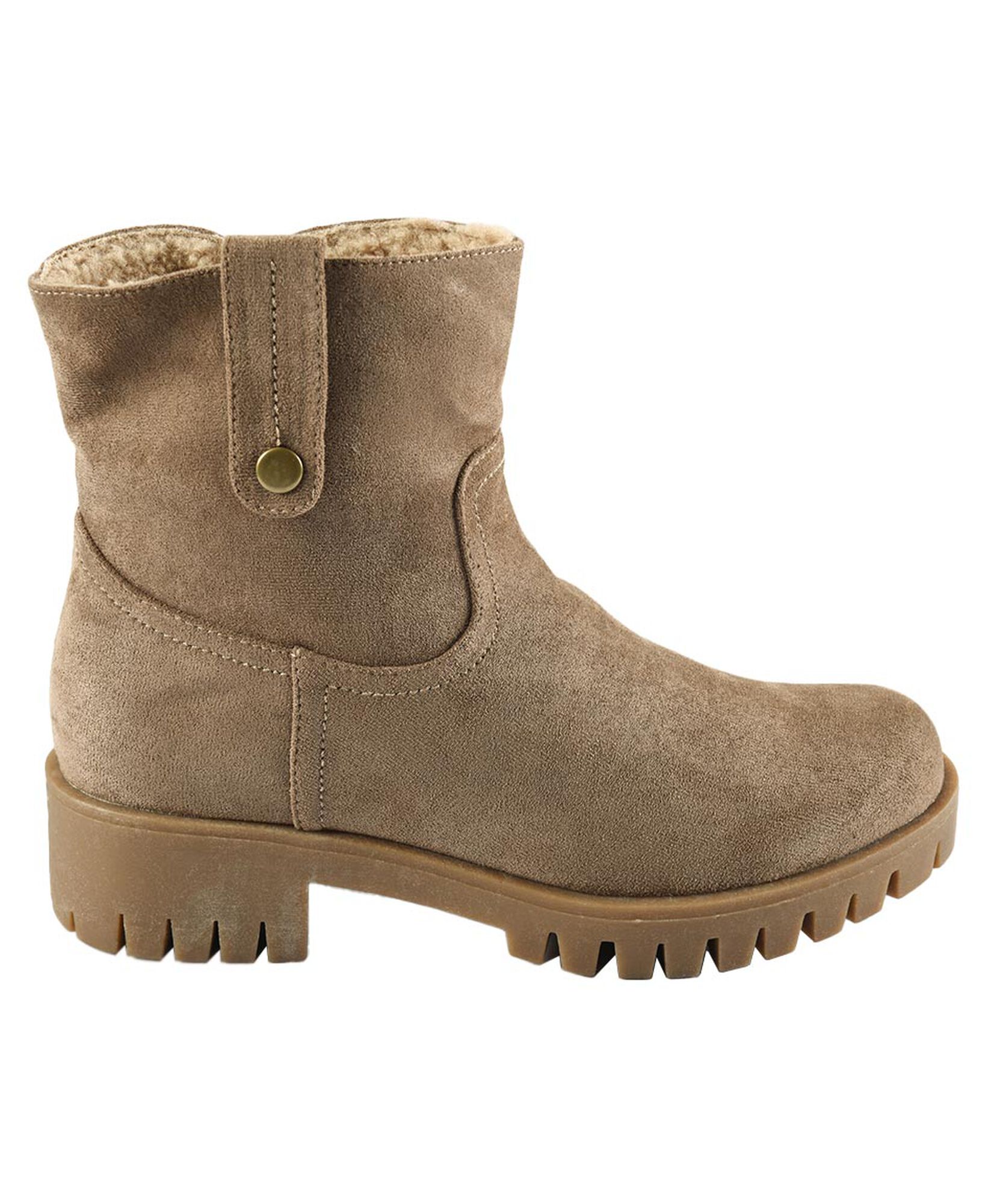 Bota lisa chiporro taco cuadrado café Bota lisa chiporro taco cuadrado café