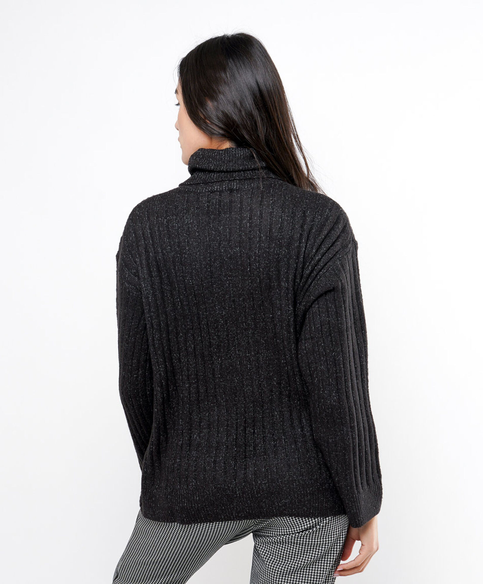 Sweater mujer jaspeado cuello alto Sweater mujer jaspeado cuello alto