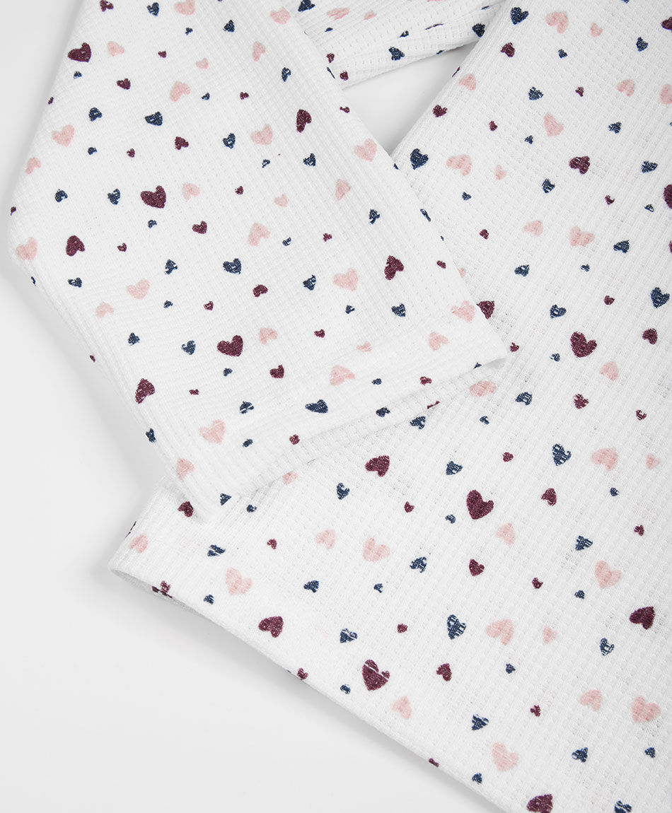 Pijama mujer jacquard heart