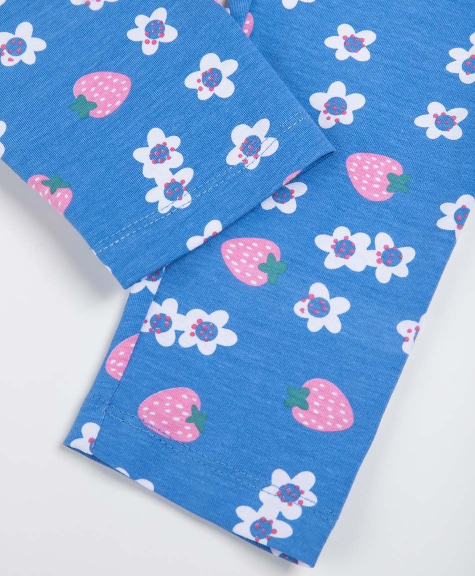 Leggins beb&eacute; frutillas flores