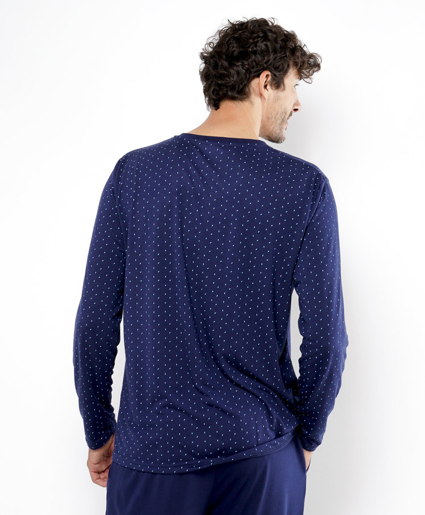 Pijama hombre azul puntos Pijama hombre azul puntos