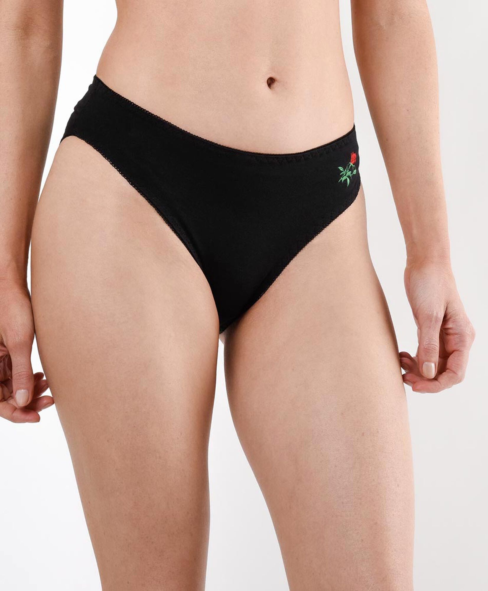 Bikini mujer liso flor bordada Bikini mujer liso flor bordada