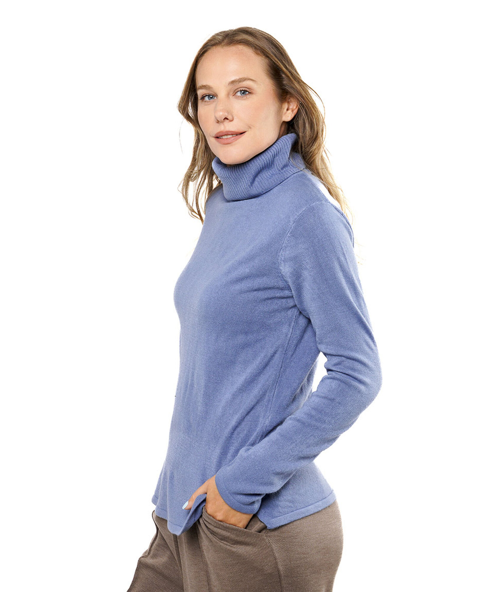 Sweater mujer liso cuello alto Sweater mujer liso cuello alto