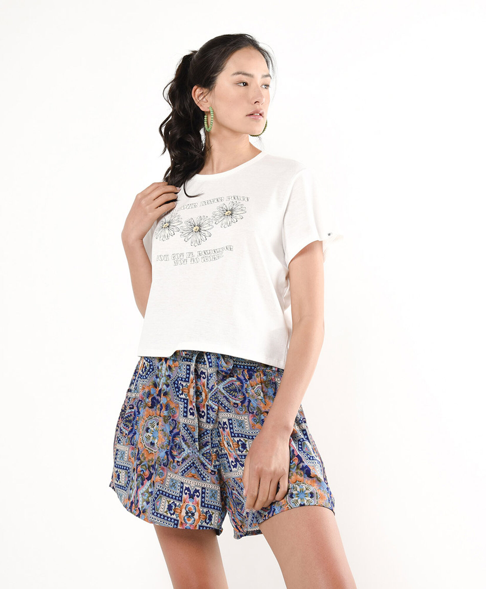 Short mujer pretina lazo Short mujer pretina lazo