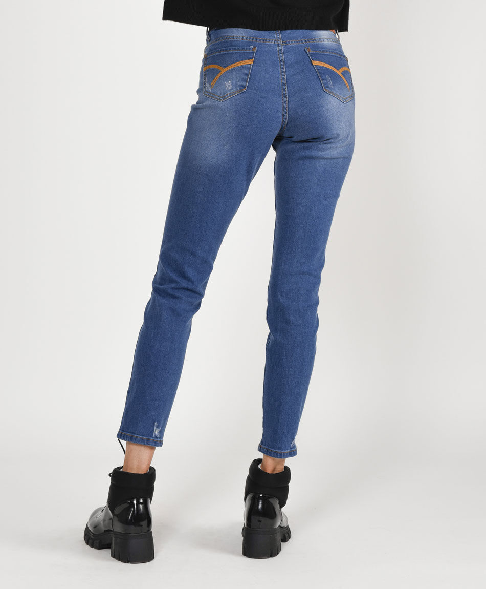 Jeans tiro alto skinny fit
