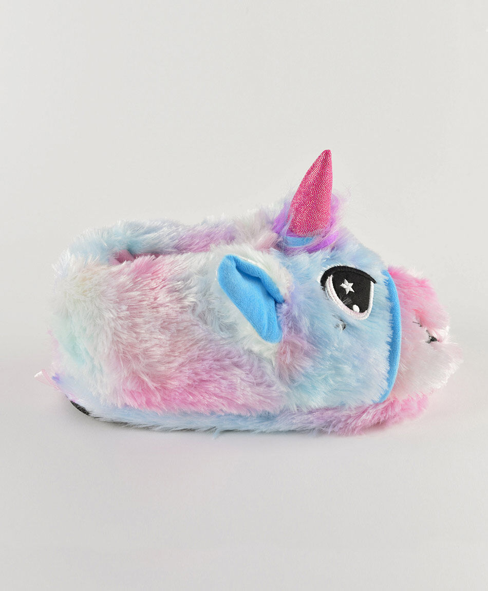 Pantufla infantil unicornio