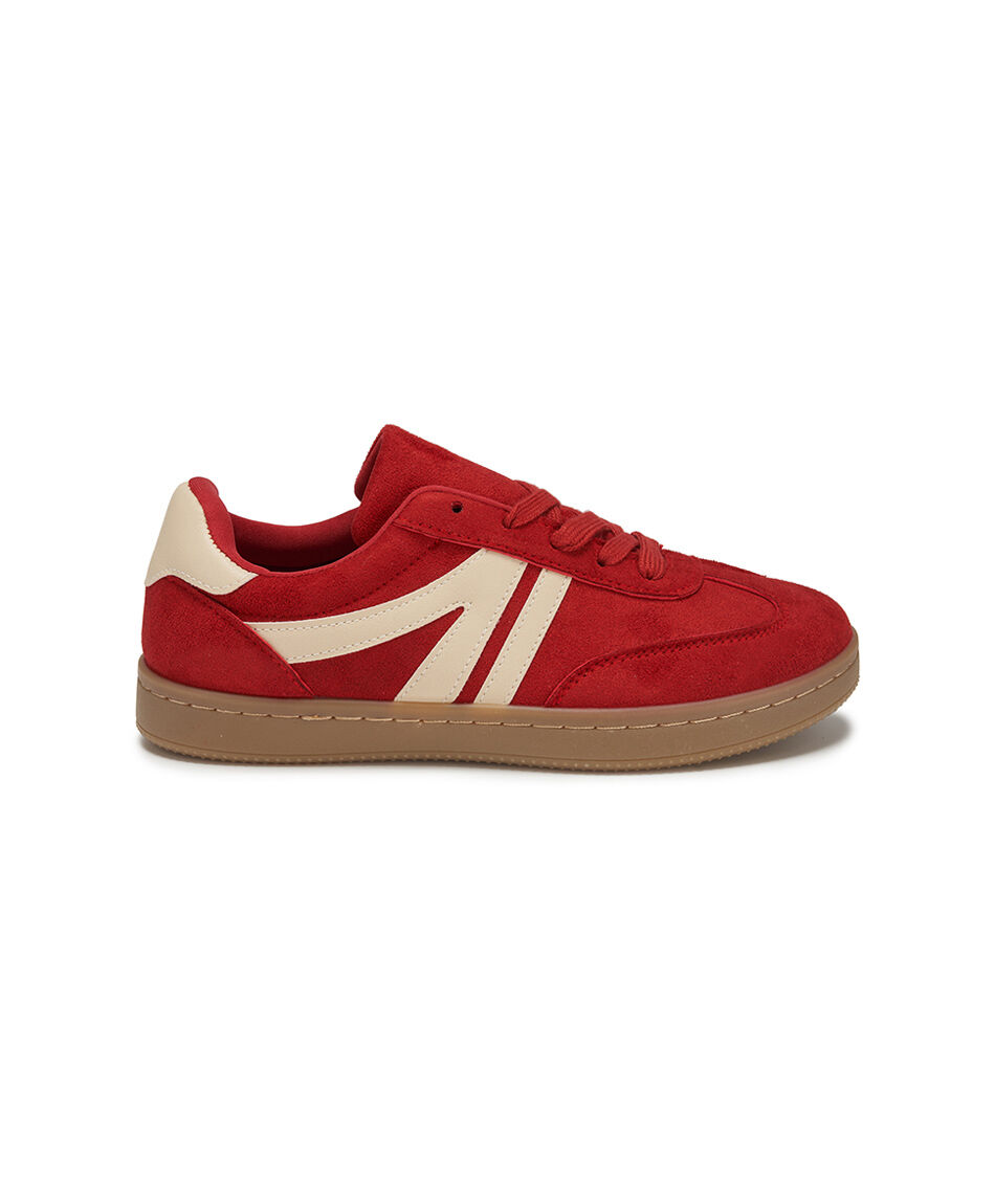 Zapatilla mujer vintage roja