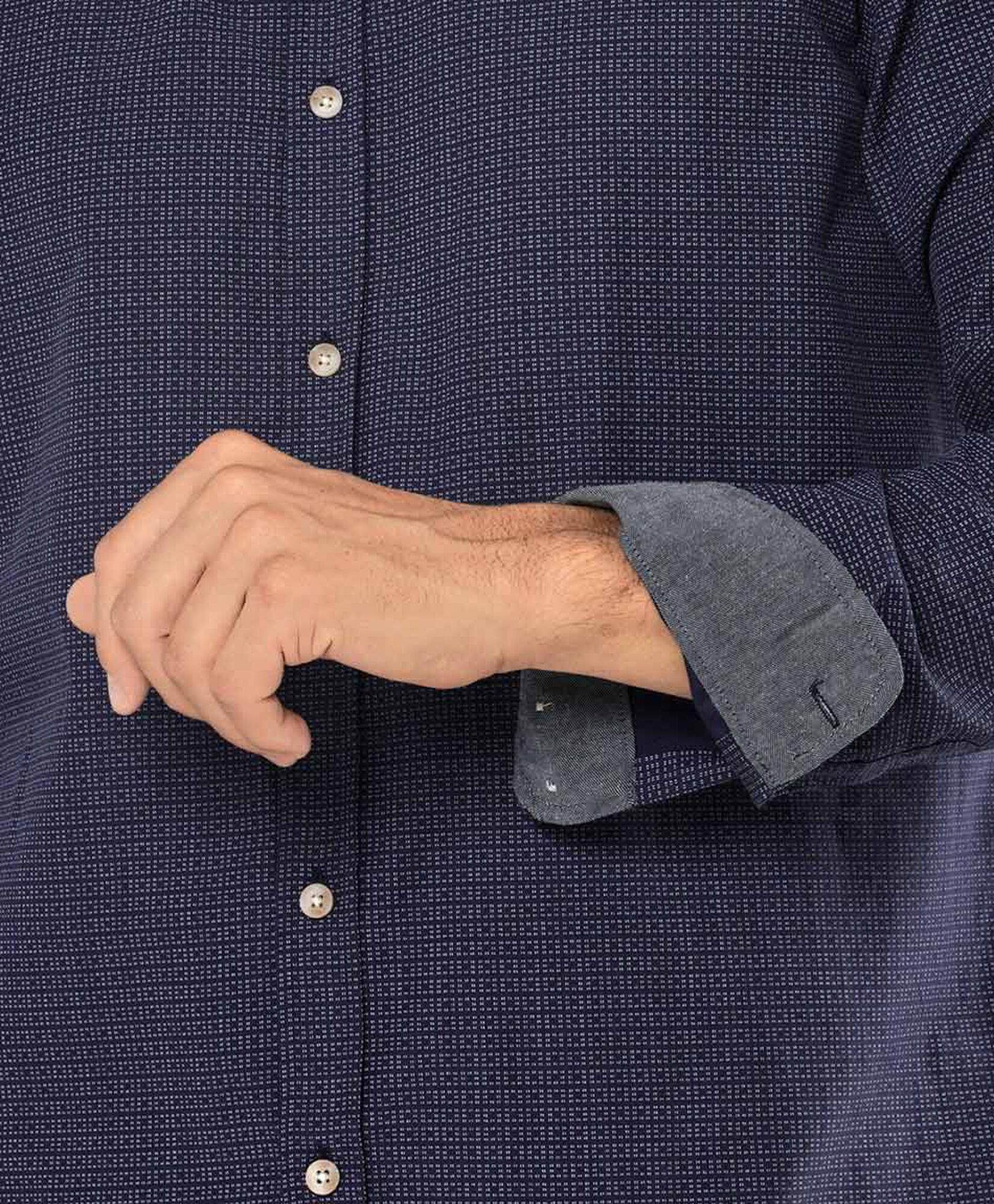 Camisa hombre mini cuadros Camisa hombre mini cuadros