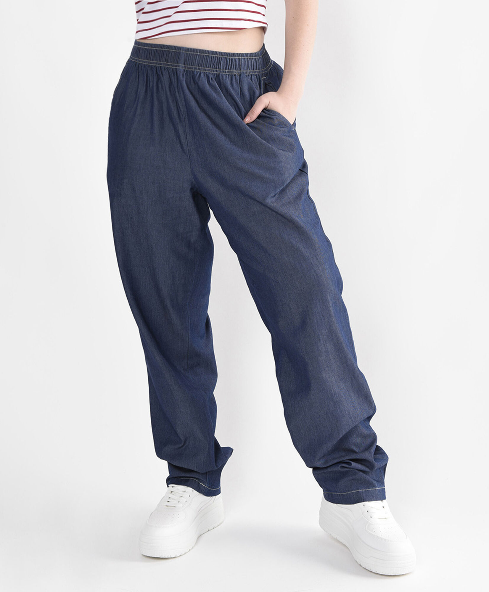 Pantalón mujer denim comfy Pantalón mujer denim comfy