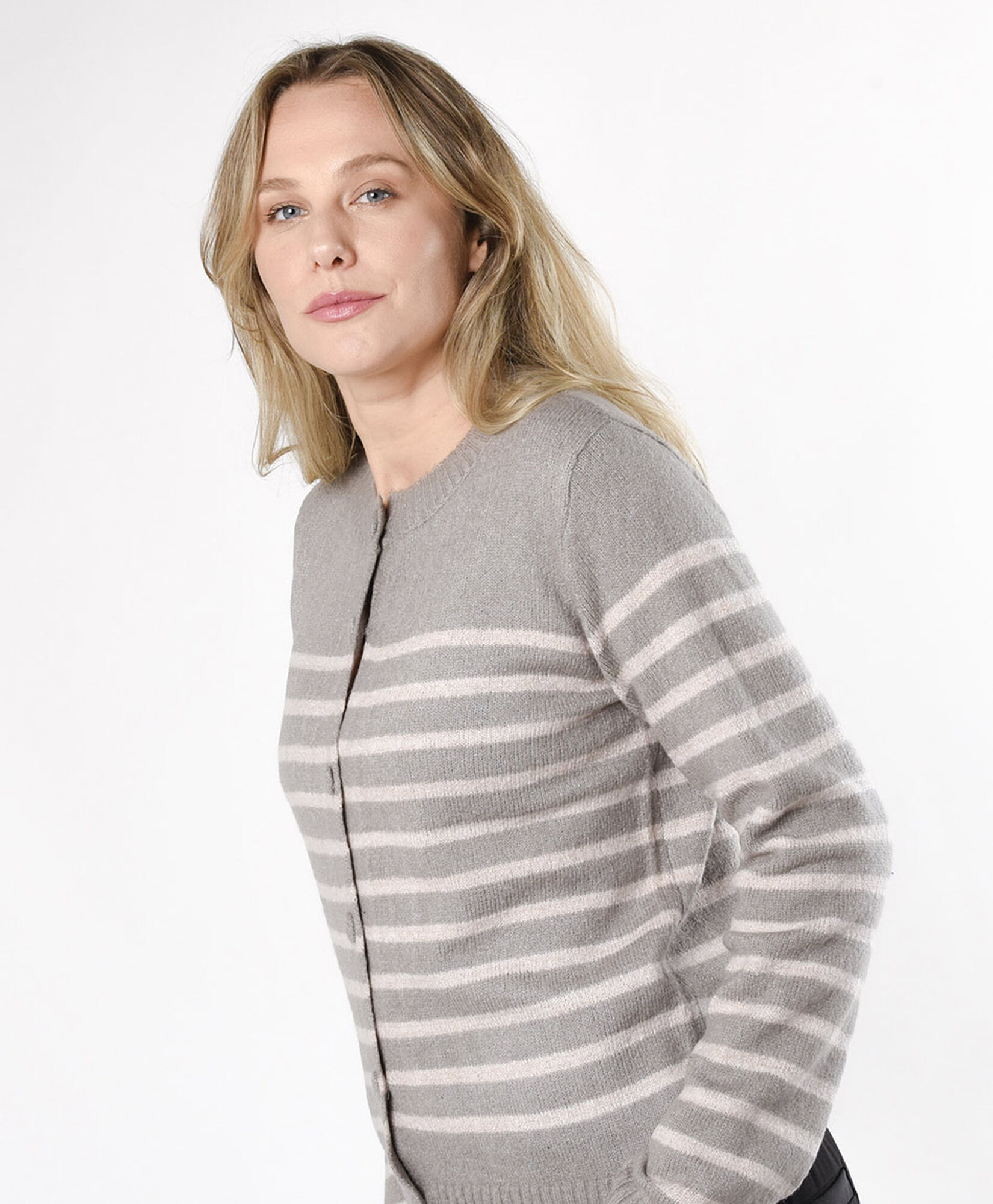 Cardigan mujer rayas botones Cardigan mujer rayas botones