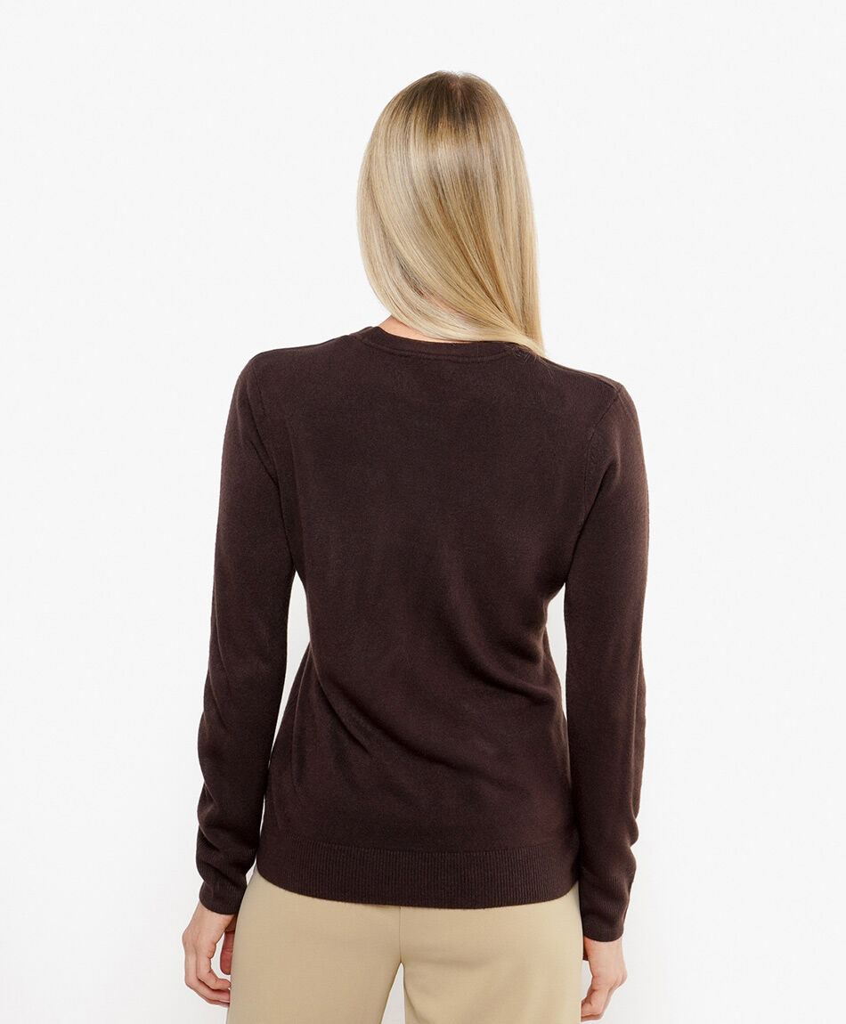 Sweater mujer liso b&aacute;sico