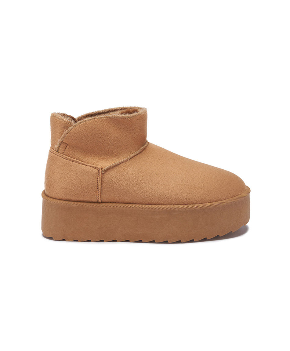 Bota mujer comfy corta plataforma pantubota