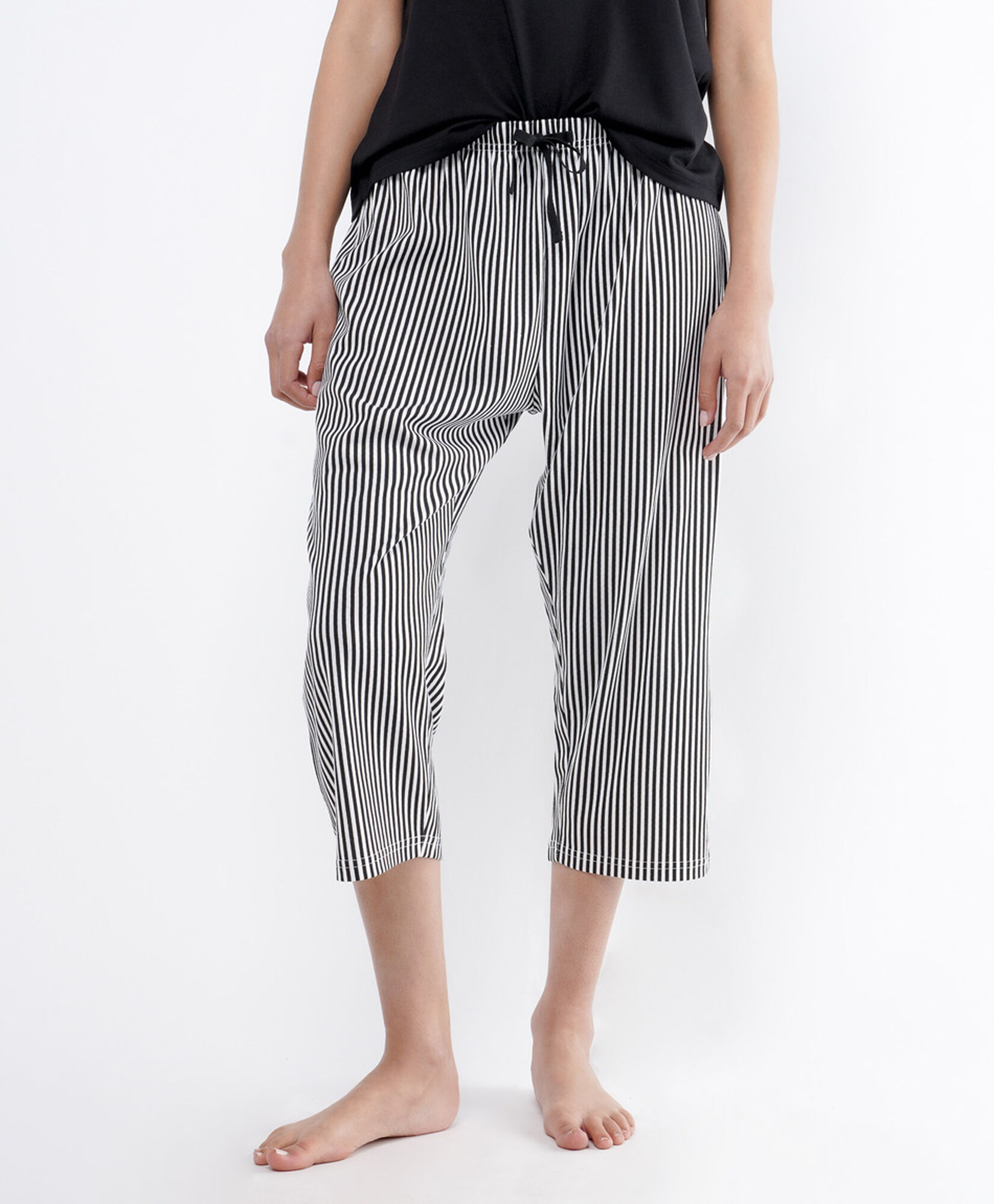 Pijama mujer capri rayas Pijama mujer capri rayas