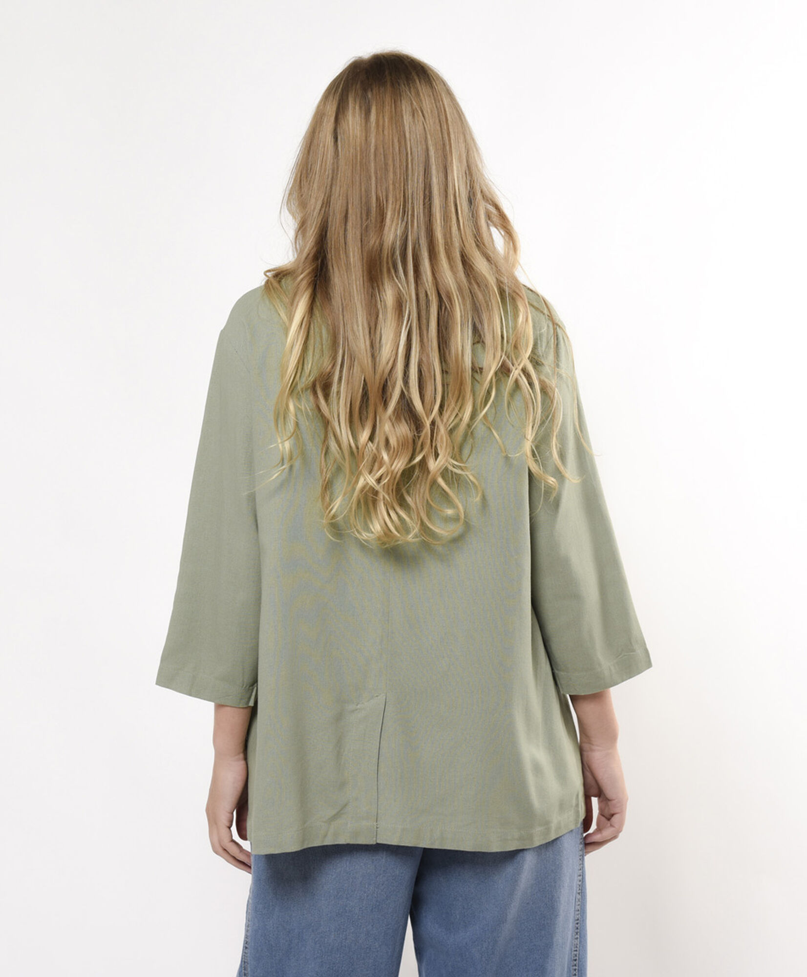 Blazer mujer lino solapa Blazer mujer lino solapa