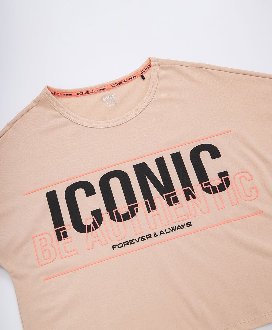 Polera deportiva mujer iconic crop