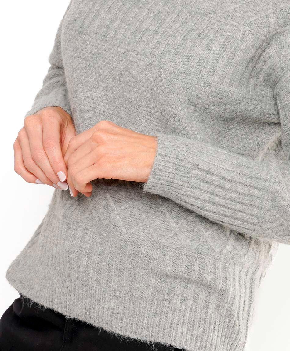 Sweater mujer melange dise&ntilde;o&nbsp;