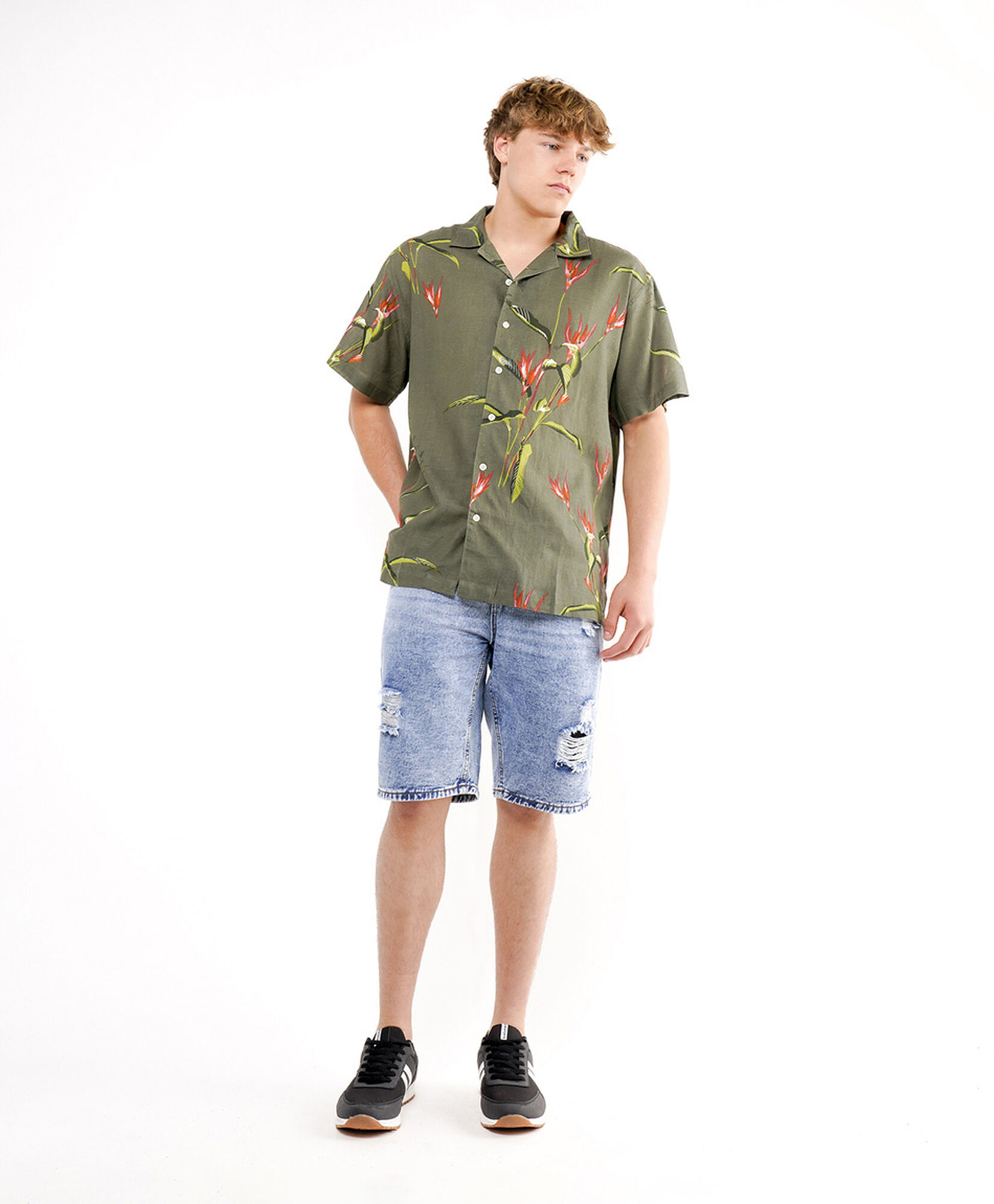 Camisa hombre print flor Camisa hombre print flor