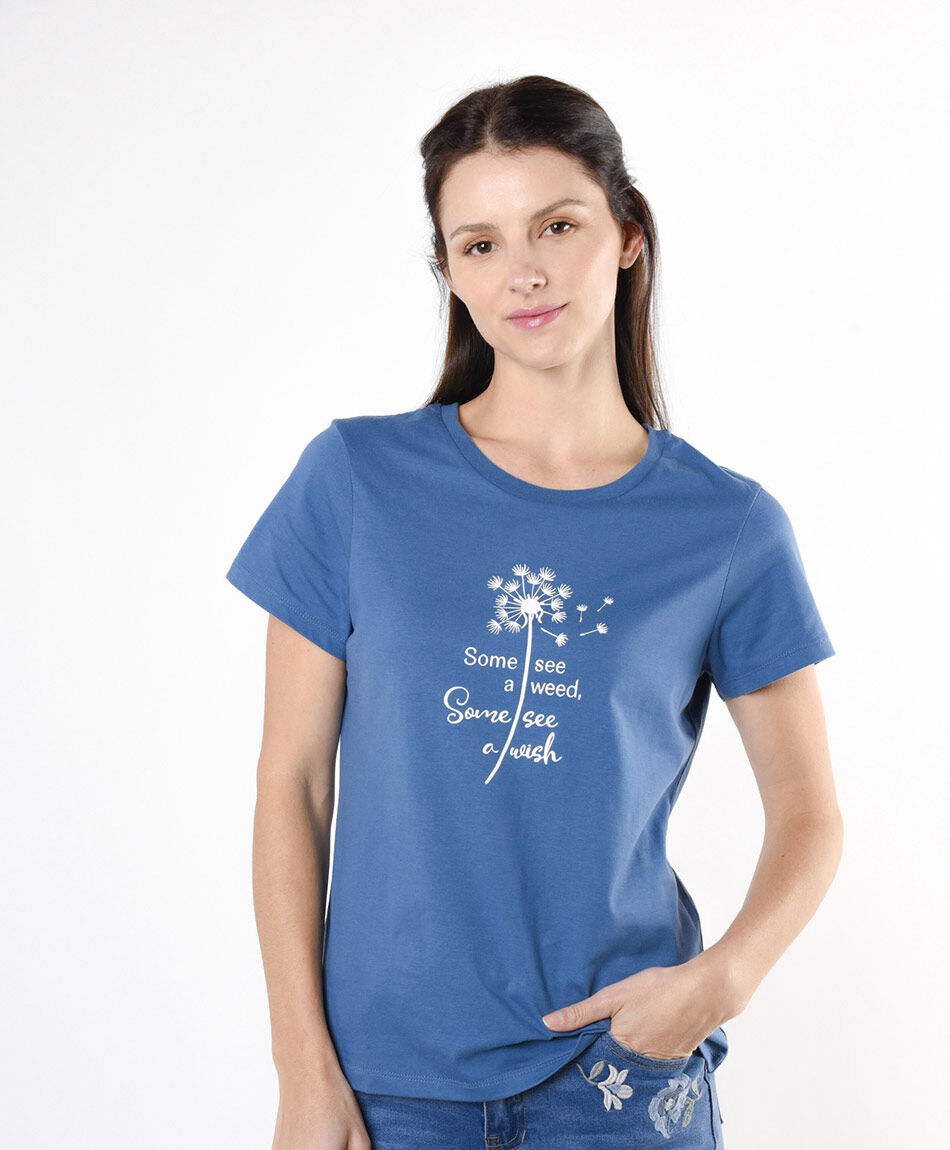 Polera mujer diente de león