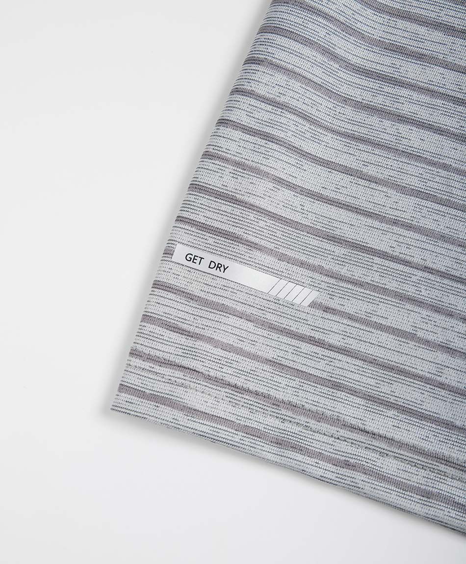 Polera deportiva hombre contraste gris