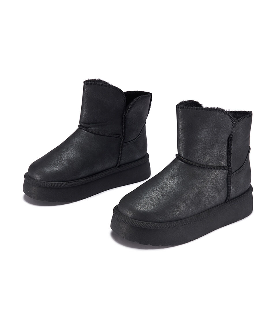 Bota mujer comfy brillante pantubota
