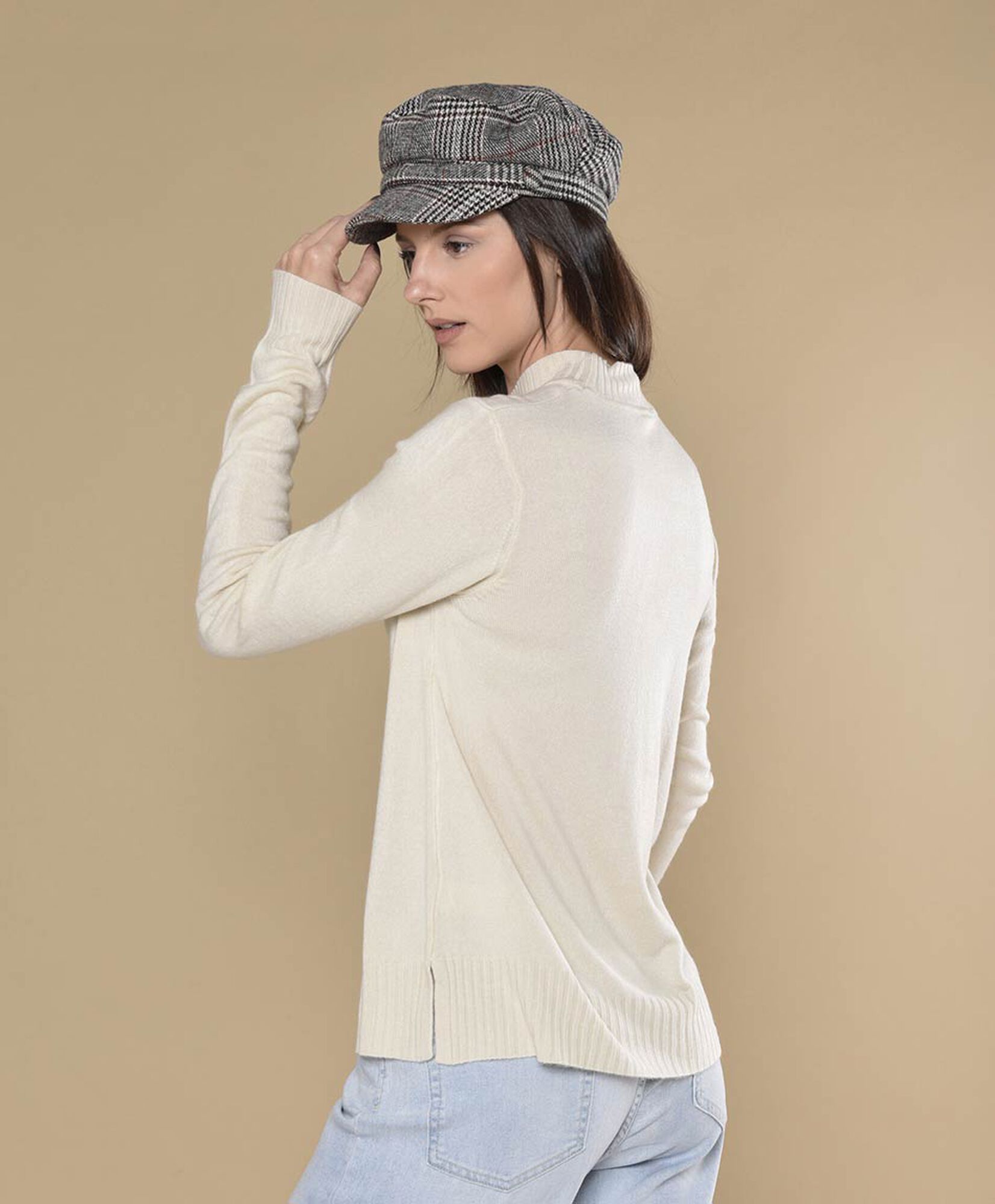 Sweater mujer pretina acanalada Sweater mujer pretina acanalada