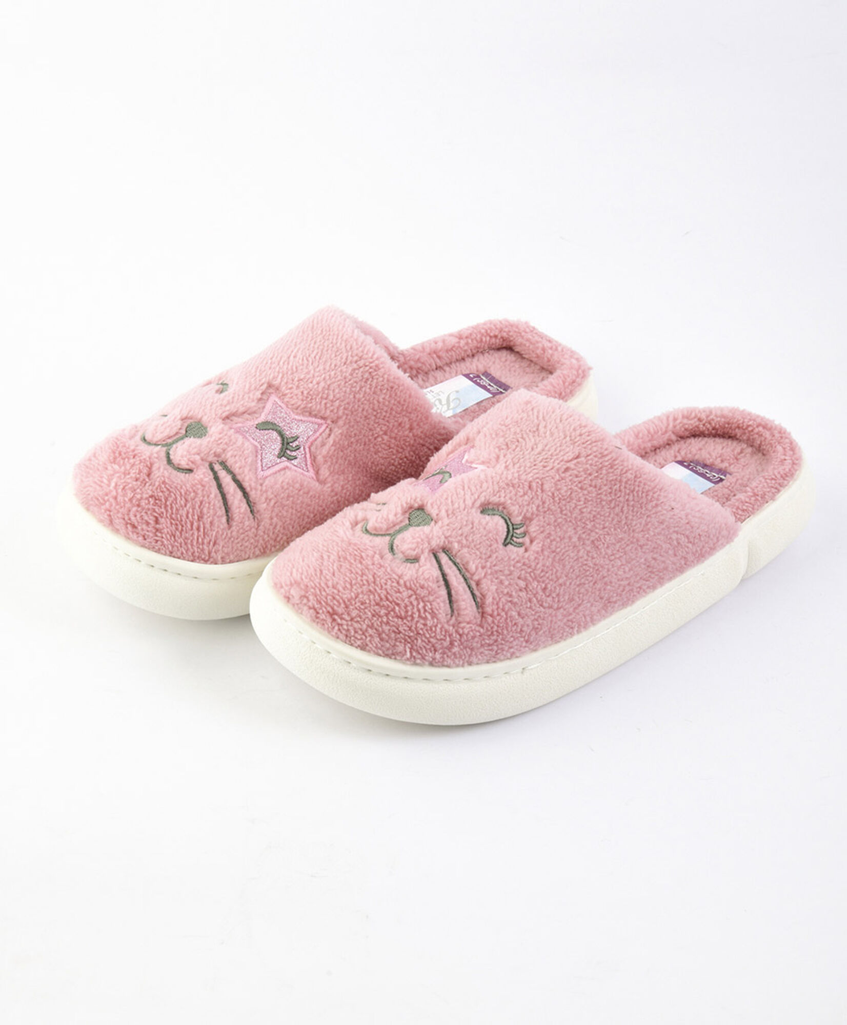 Zapatilla de descanso mujer gato rosado Zapatilla de descanso mujer gato rosado