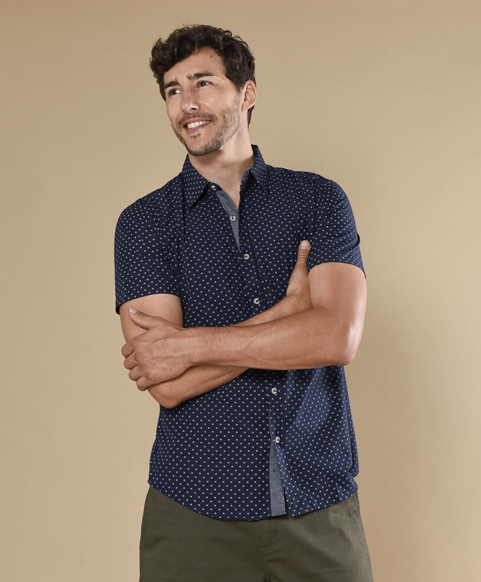 Camisa hombre puntos