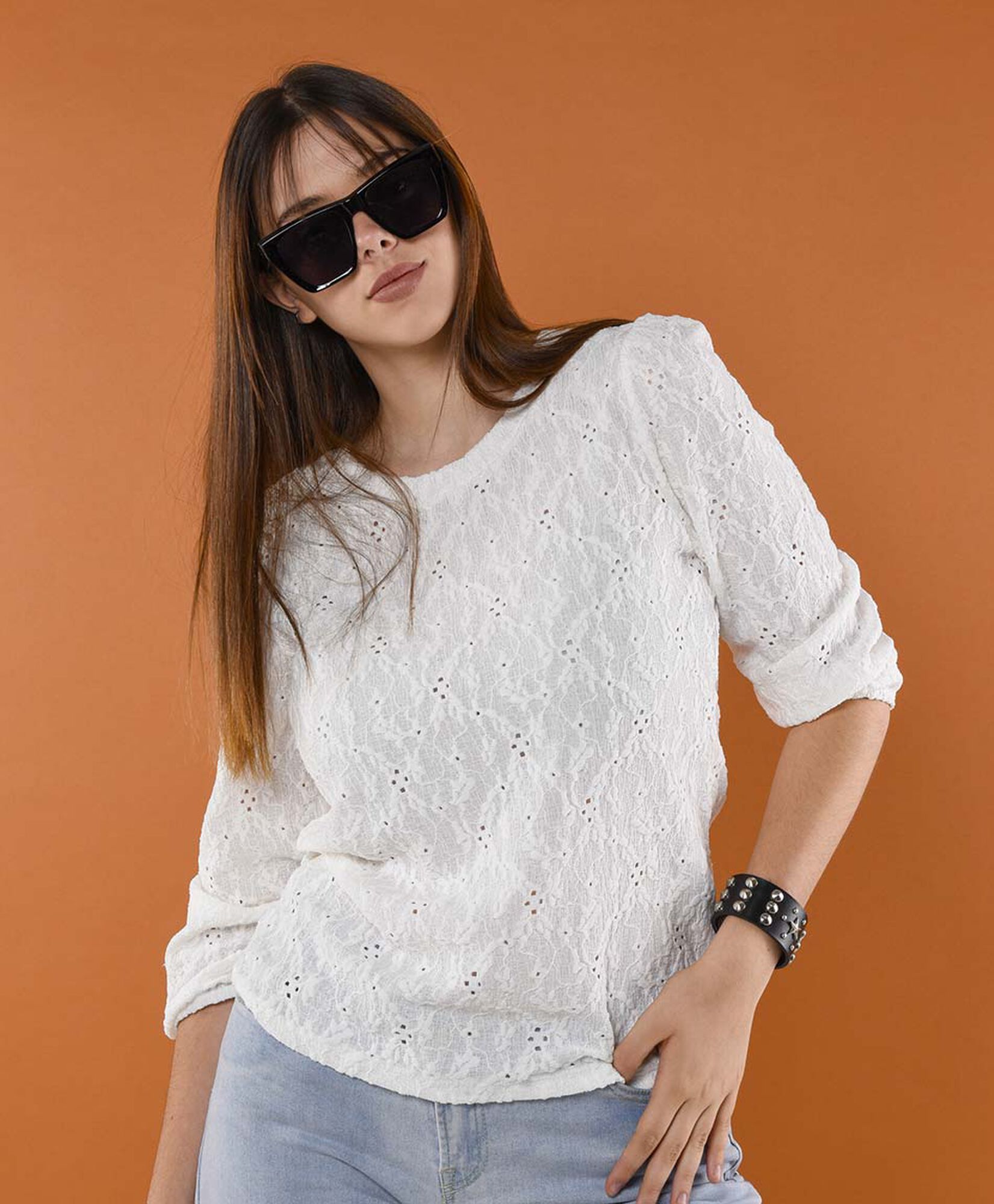 Polera mujer jacquard Polera mujer jacquard