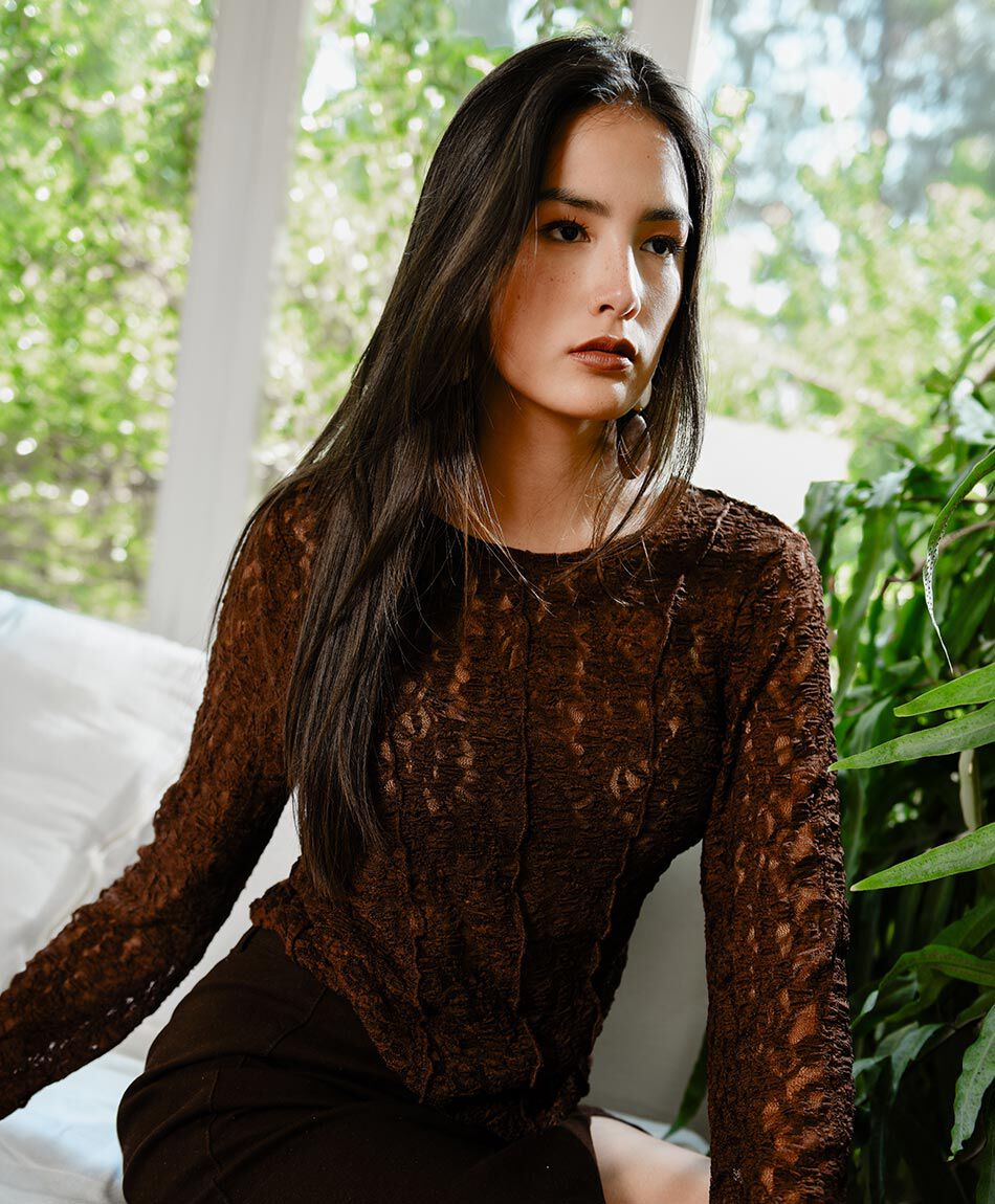 Polera mujer dise&ntilde;o de cortes