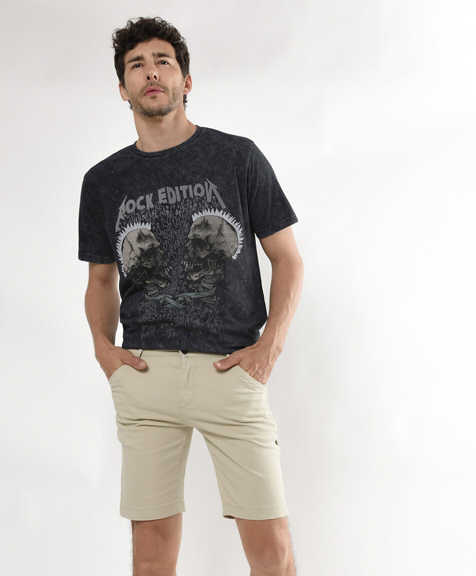 Bermuda hombre bolsillo lateral