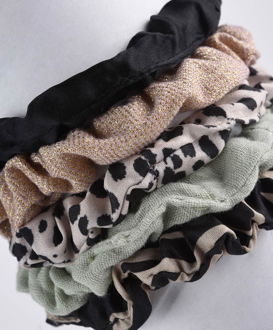 Set de colets mujer variados brillante 5 piezas