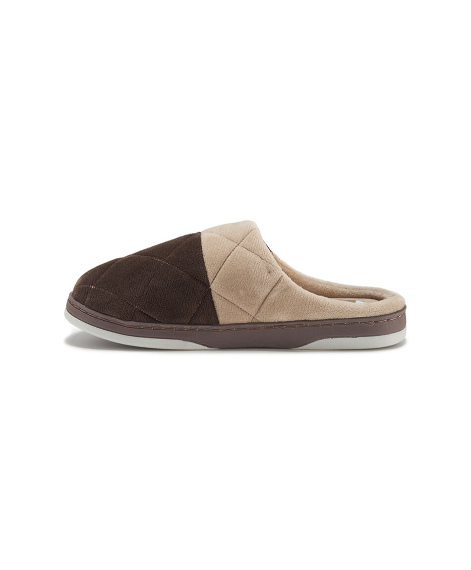 Pantuflas hombre rombos bicolor